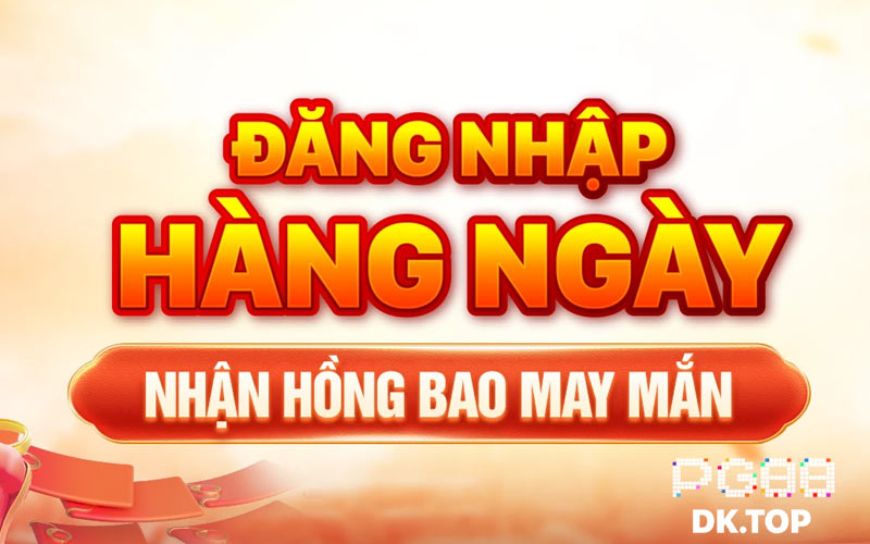 Đăng nhập mỗi ngày nhận hồng bao may mắn tại PG88